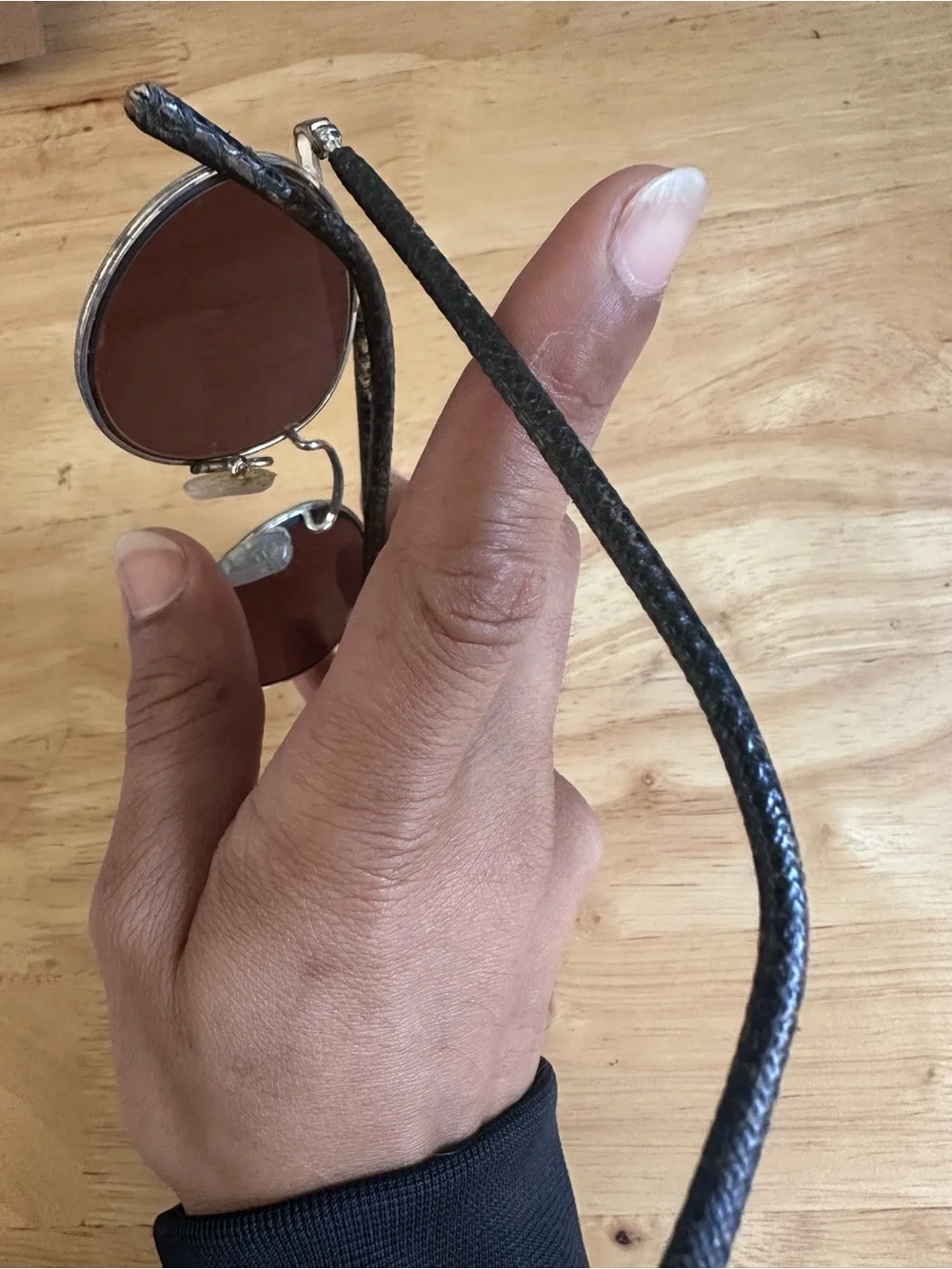 Vintage snakeskin covered prescription sunglasses